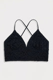 BLS - Belle Non Padded Lace Bralette - Black