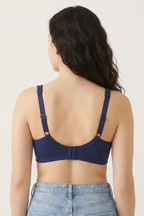BLS - Calantha Non Wired And Non Padded Cotton Bra - Navy Blue