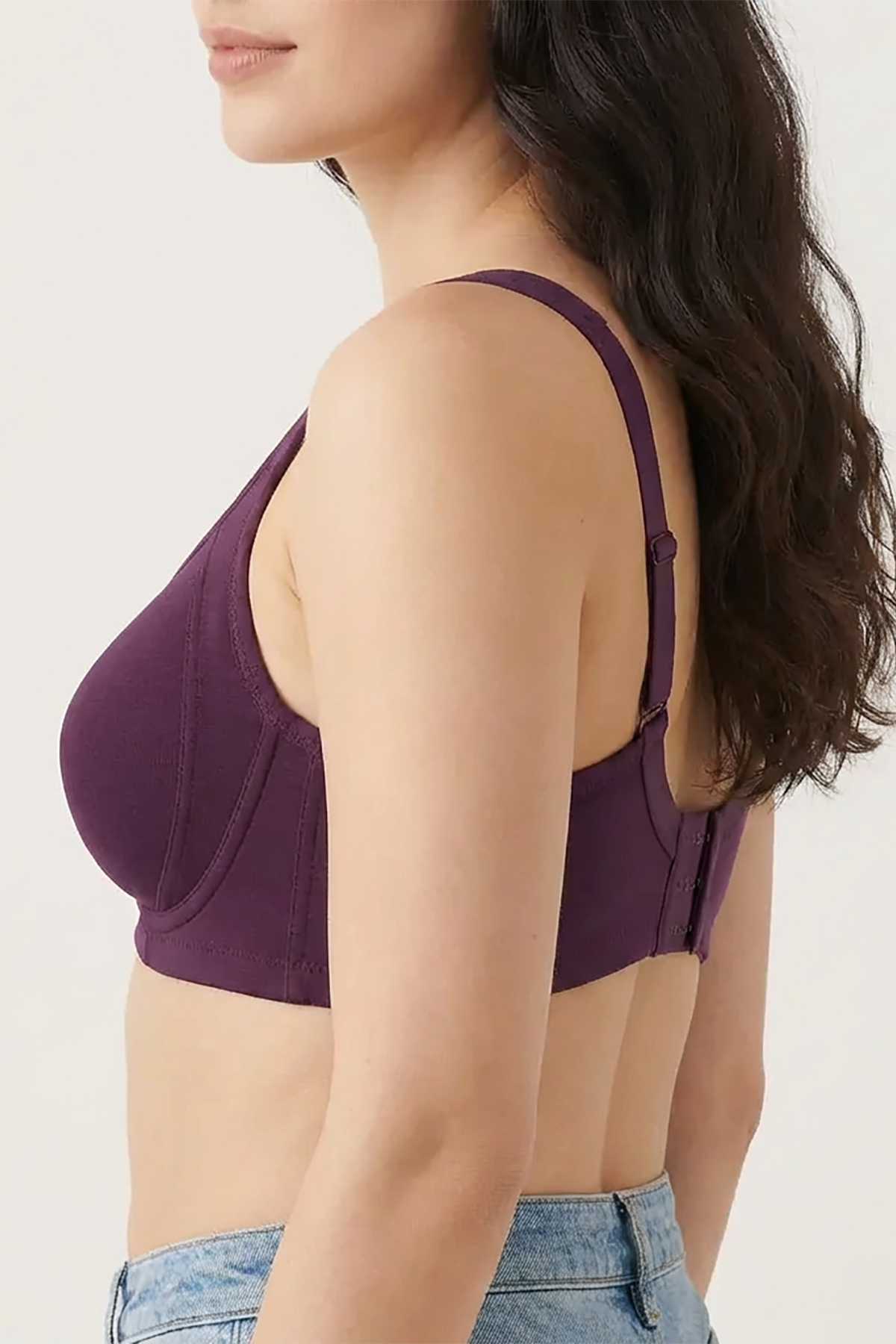 BLS - Calantha Non Wired And Non Padded Cotton Bra - Purple