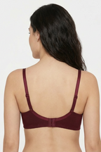 BLS - Cansu Non Wired And Non Padded Cotton Bra - Berry