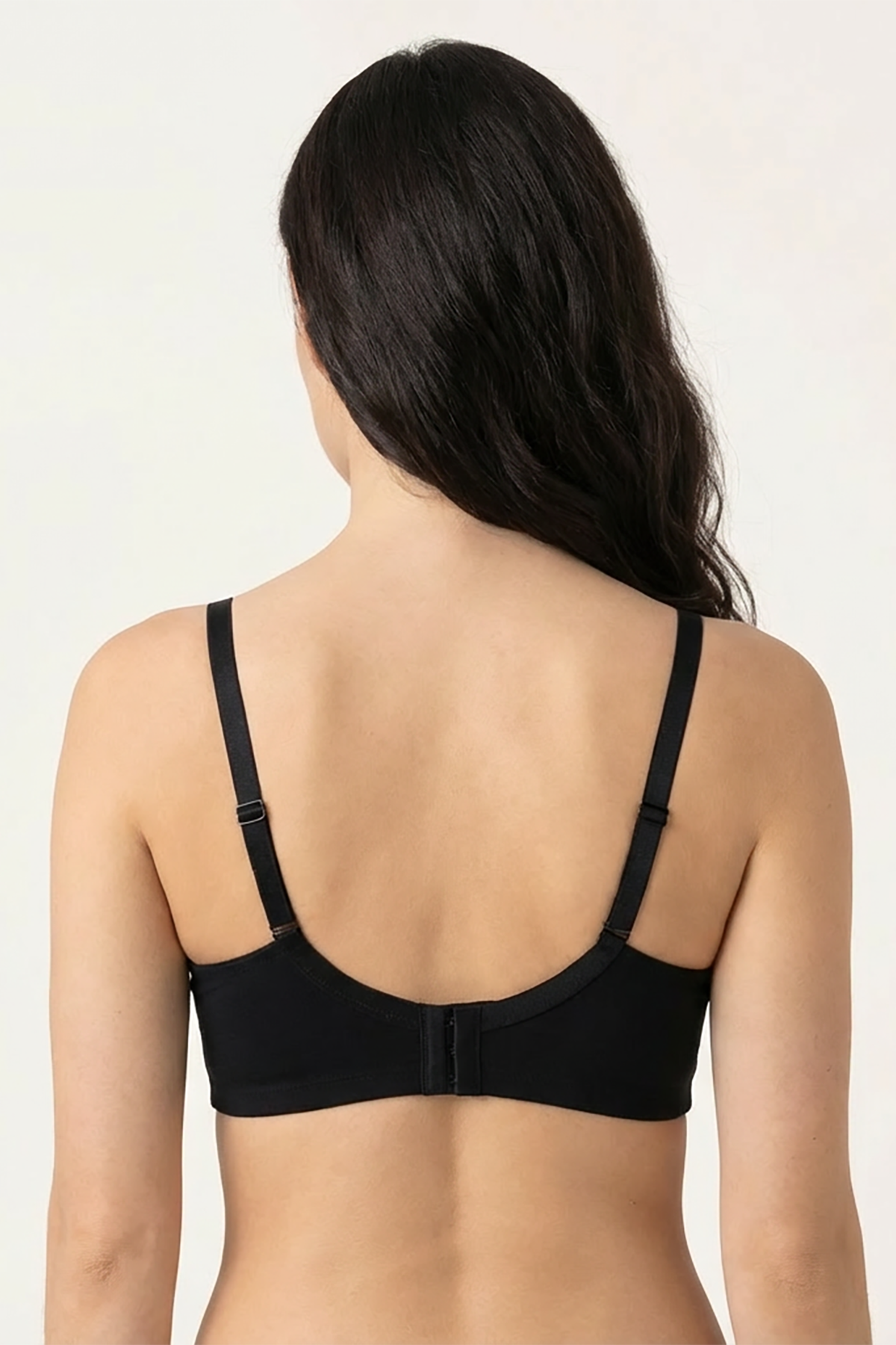 BLS - Caprina Non Wired And Non Padded Cotton Bra - Black Negro