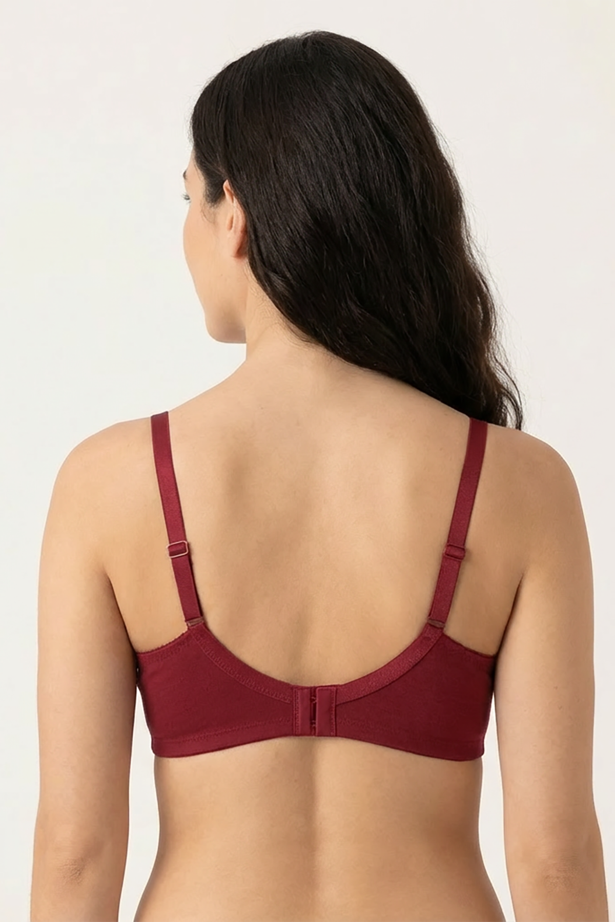 BLS - Caprina Non Wired And Non Padded Cotton Bra - Burgundy