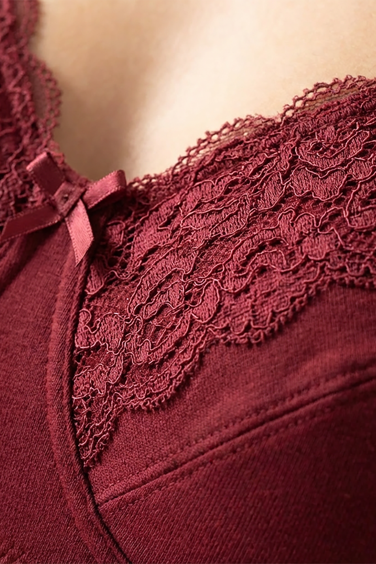 BLS - Caprina Non Wired And Non Padded Cotton Bra - Burgundy