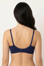 BLS - Caprina Non Wired And Non Padded Cotton Bra - Mid Blue