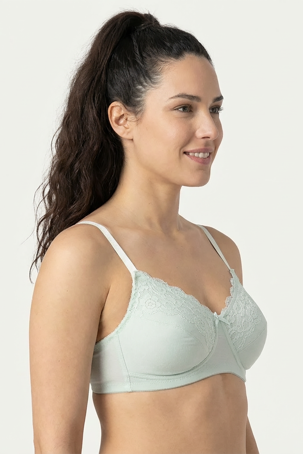 BLS - Caprina Non Wired And Non Padded Cotton Bra - Mint