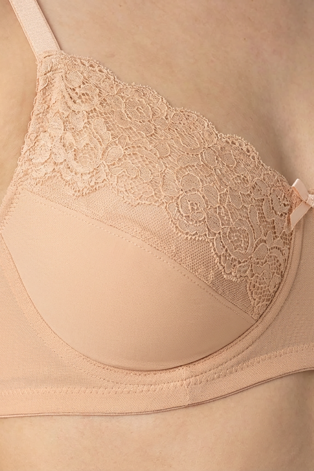BLS - Caprina Non Wired And Non Padded Cotton Bra - Skin