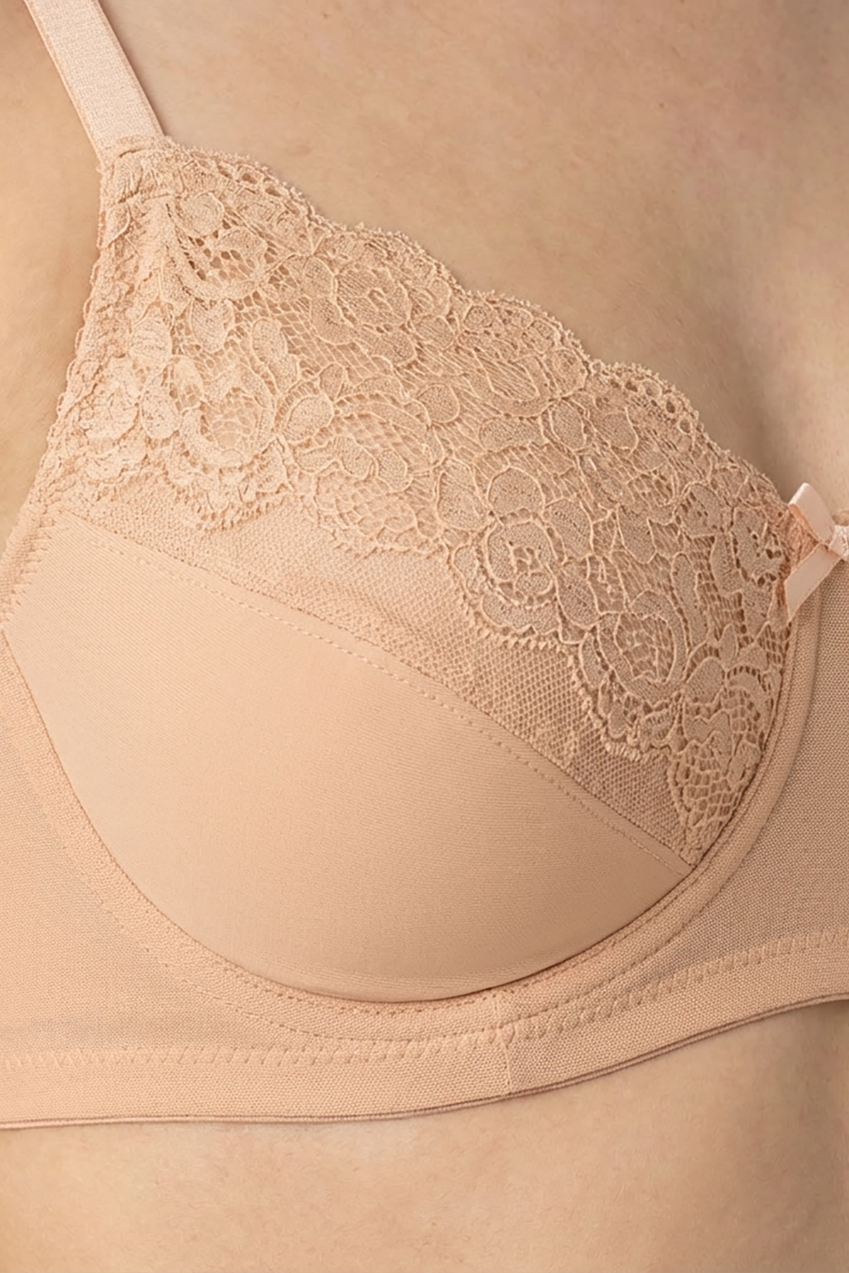 BLS - Caprina Non Wired And Non Padded Cotton Bra - Skin