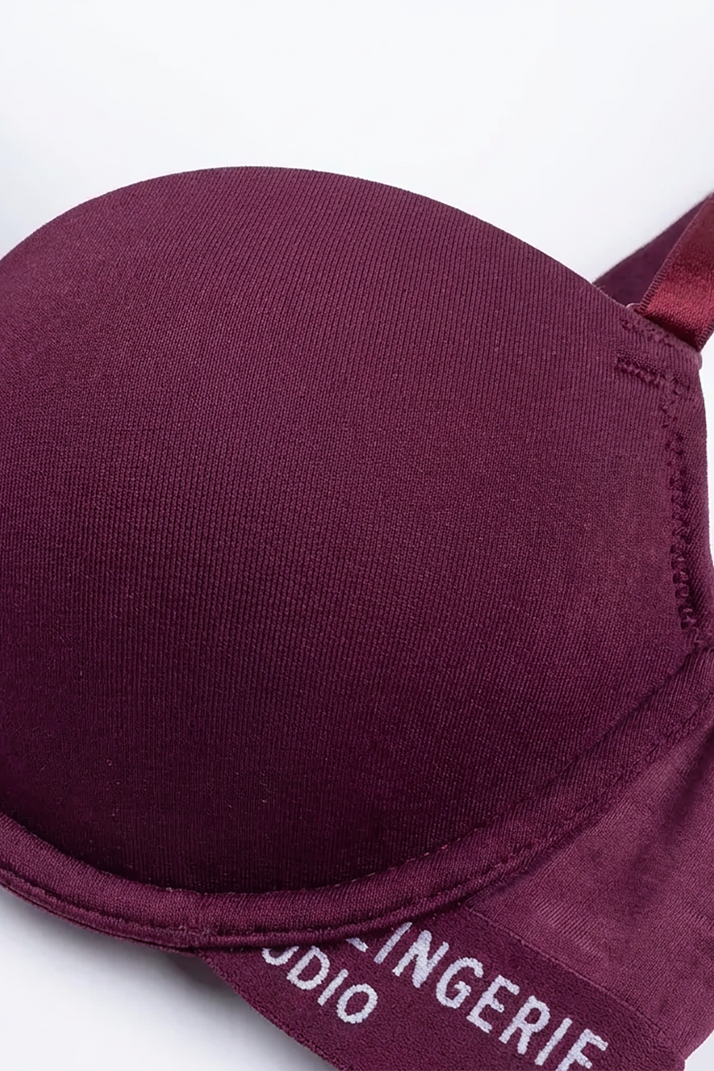 BLS - Cheree Wired And Padded Cotton Bra - Berry