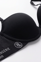 BLS - Cheree Wired And Padded Cotton Bra - Black