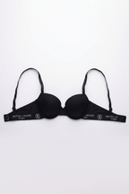 BLS - Cheree Wired And Padded Cotton Bra - Black
