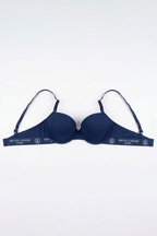BLS - Cheree Wired And Padded Cotton Bra - Blue