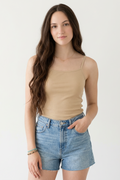 BLS - Colleen Stretchable Cotton Camisole - Beige