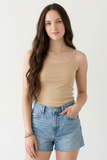 BLS - Colleen Stretchable Cotton Camisole - Beige