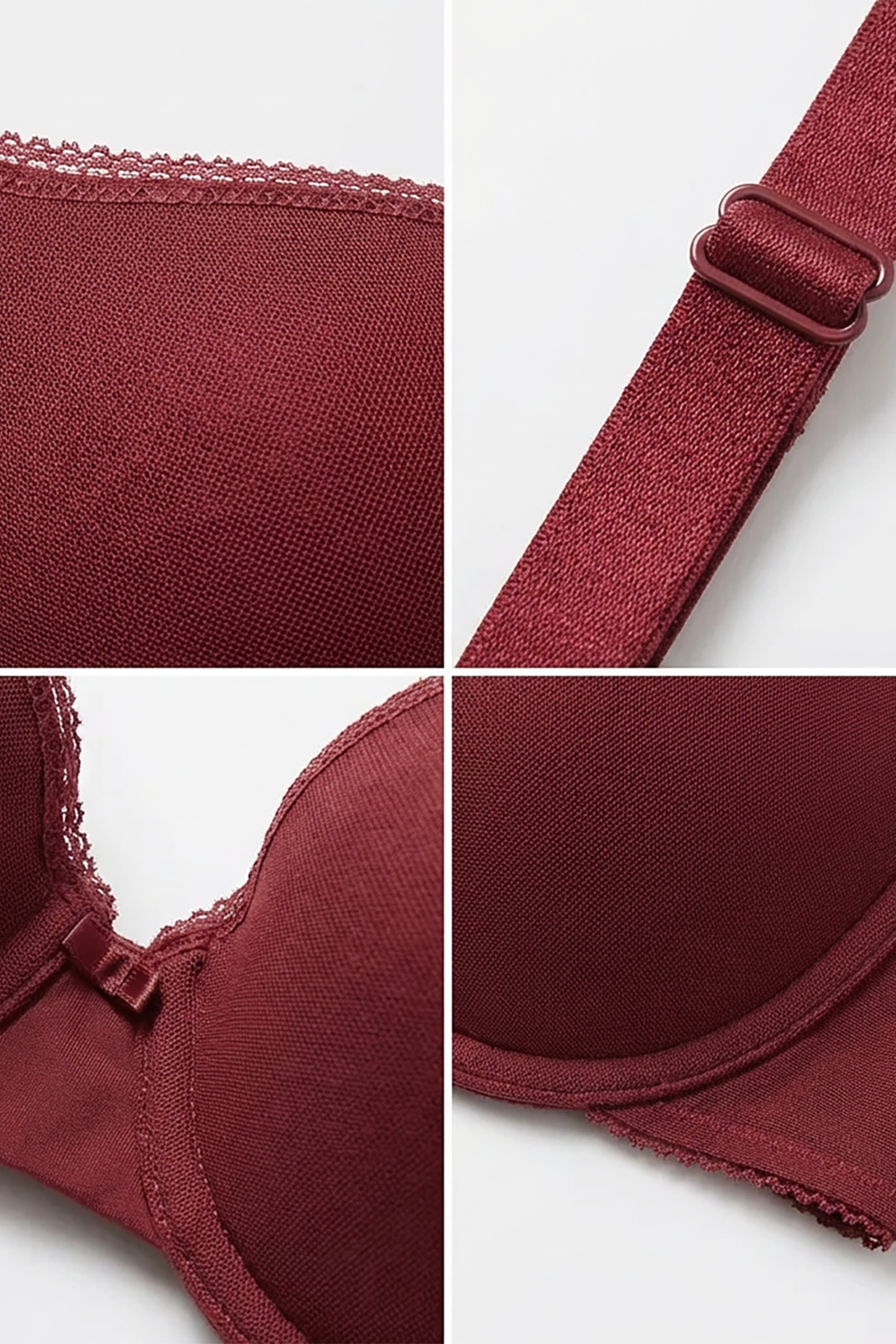 BLS - Colo Wired And Padded Cotton Bra - Hena