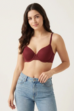 BLS - Colo Wired And Padded Cotton Bra - Hena