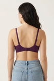 BLS - Colo Wired And Padded Cotton Bra - Patent Purple