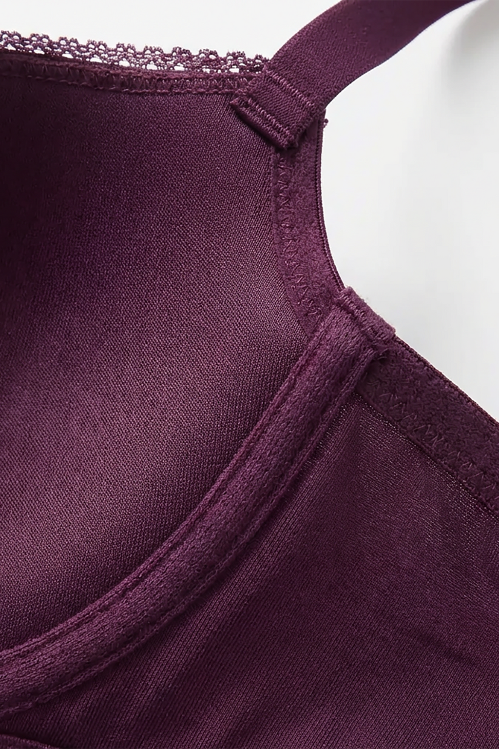 BLS - Colo Wired And Padded Cotton Bra - Patent Purple
