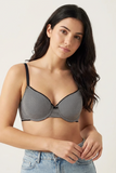 BLS - Colo Wired And Padded Cotton Bra - YD Black