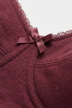 BLS - Cora Non wired And Non Padded Cotton Bra - Burgundy