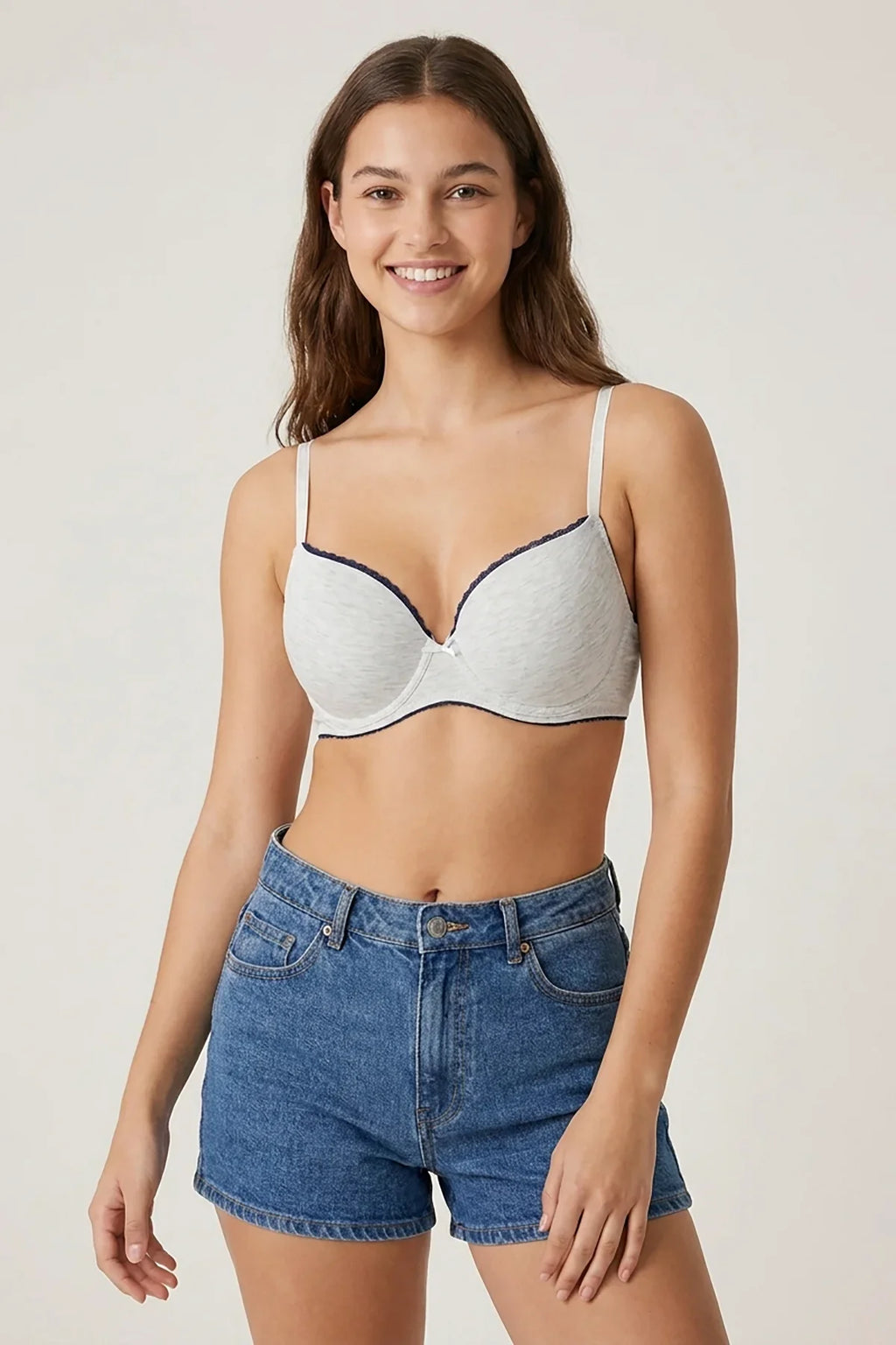 BLS - Cosima Wired And Push Up Bra - Gray