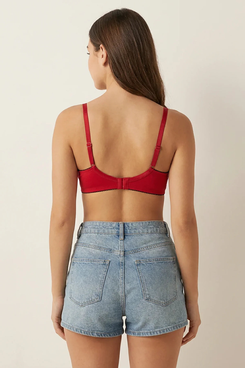 BLS - Cosima Wired And Push Up Bra - Red