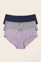 BLS - polyamide Panty Pack Of 3 - Mid Blue-Uitimate Gray-Fair Orchid
