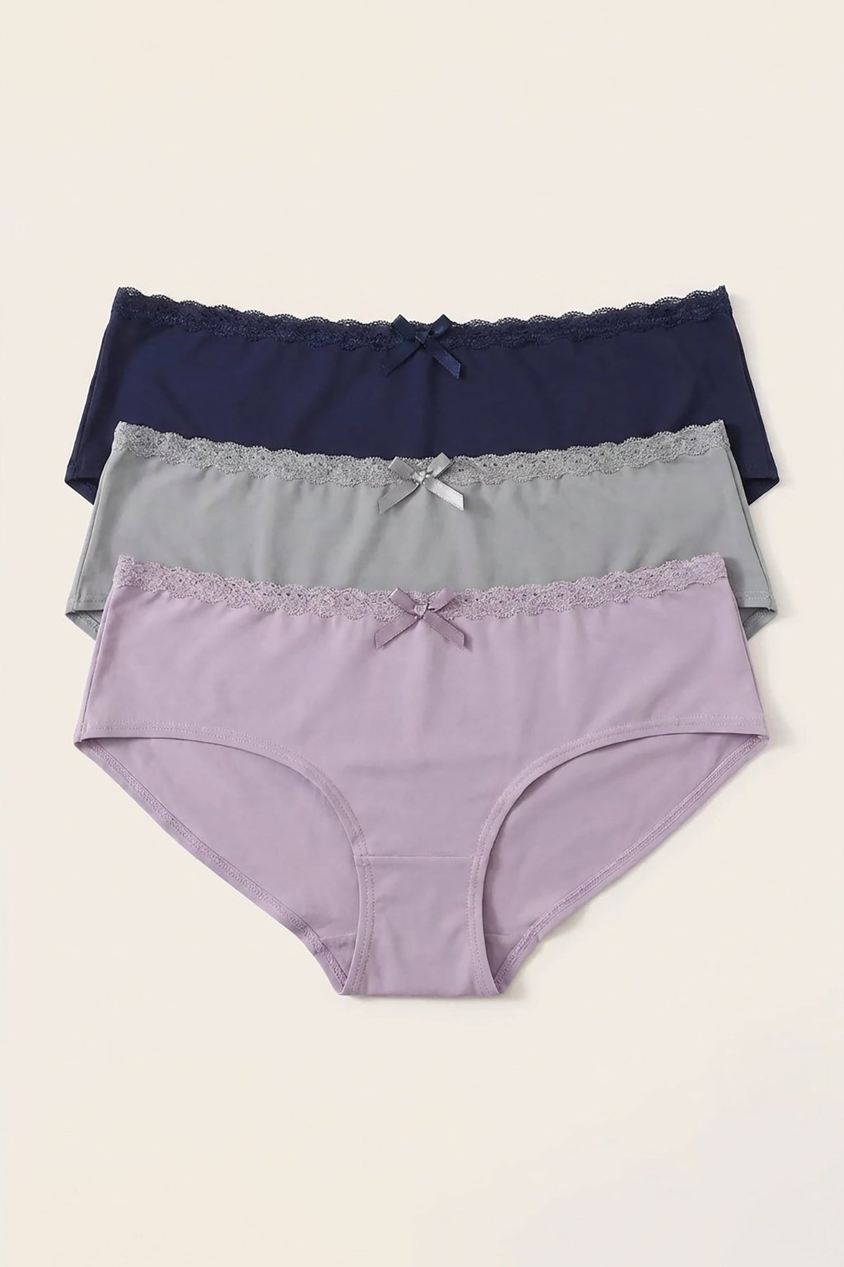 BLS - polyamide Panty Pack Of 3 - Mid Blue-Uitimate Gray-Fair Orchid