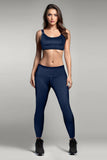BLS - Eleanor Padded Sports Bra And Tights Set - Blue