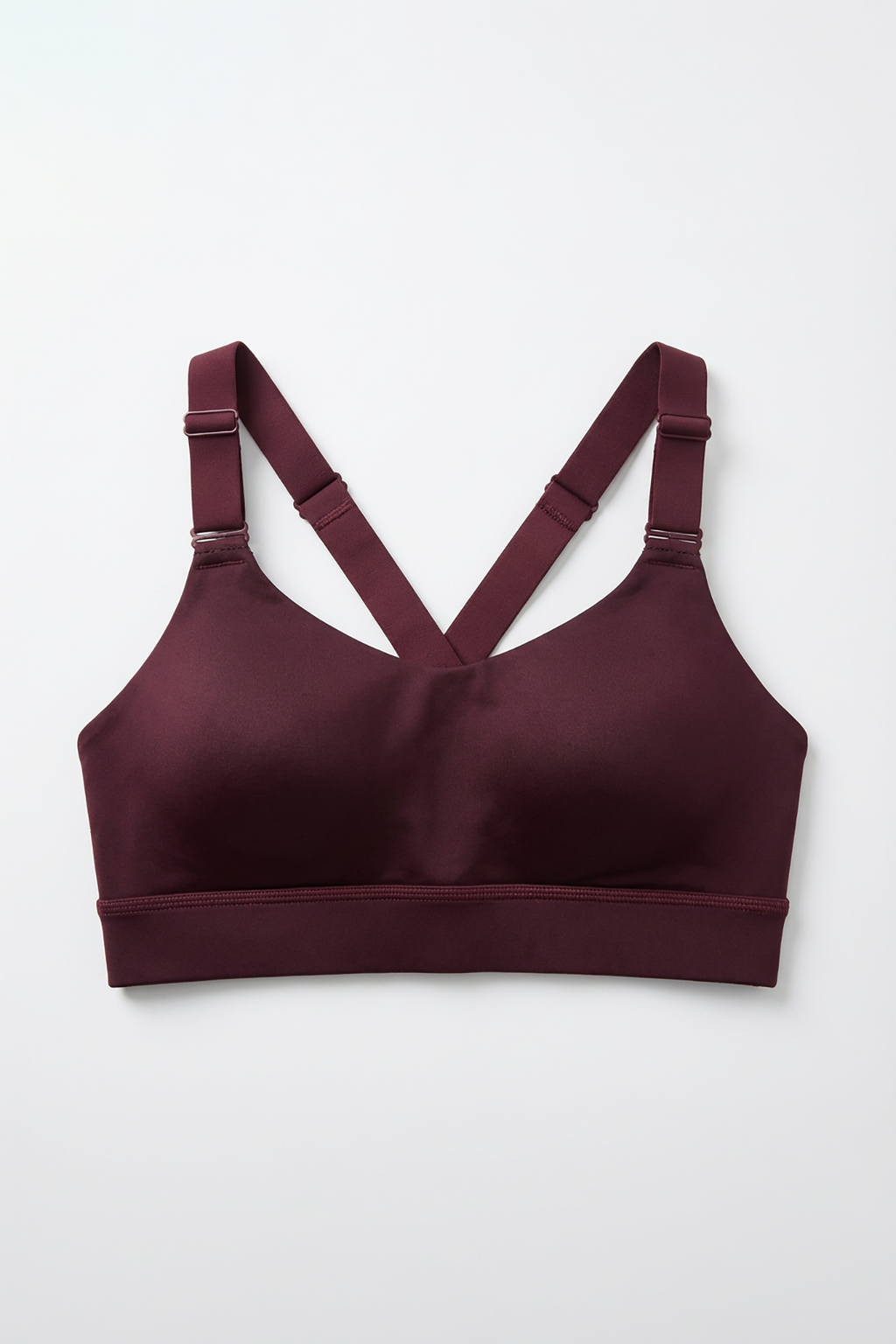 BLS - Eleanor Padded Sports Bra And Tights Set - Burgundy