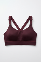 BLS - Eleanor Padded Sports Bra And Tights Set - Burgundy