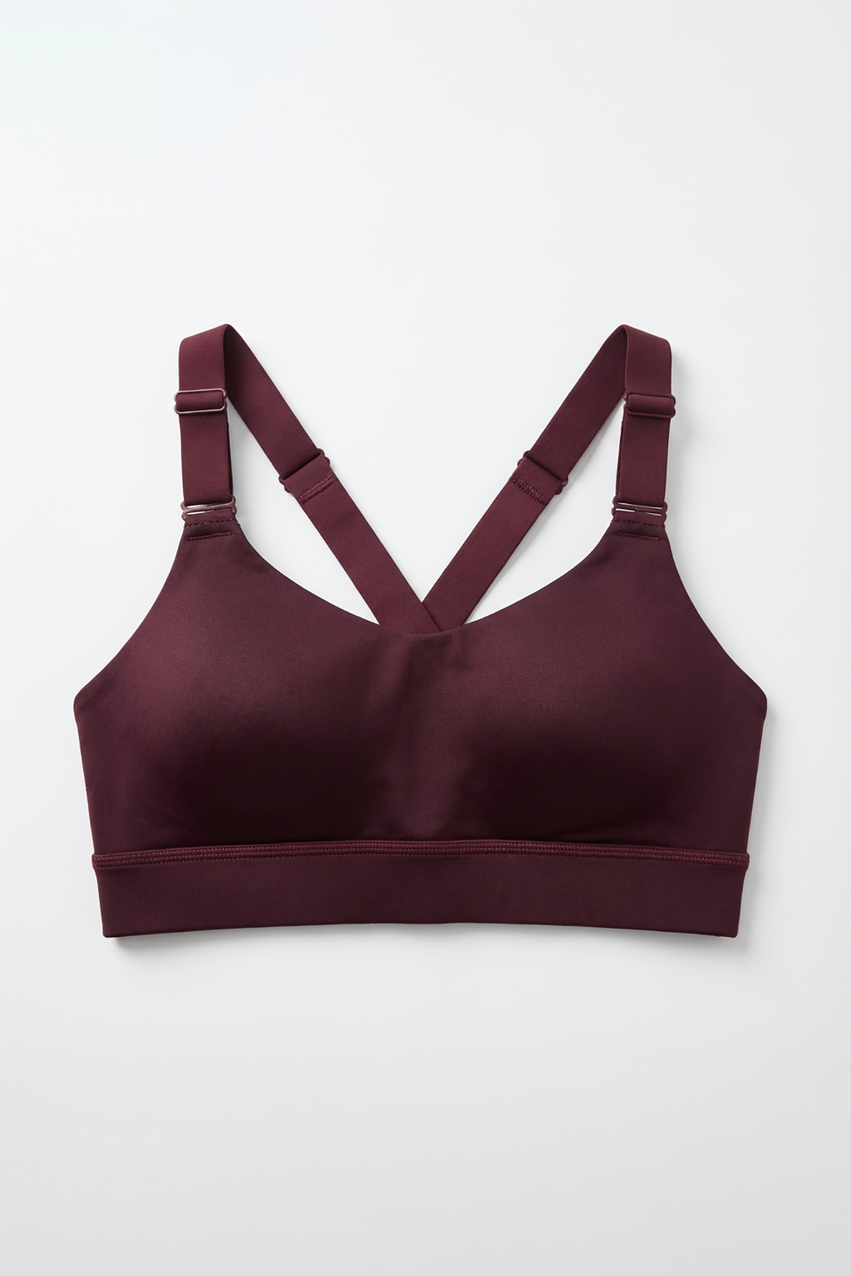 BLS - Eleanor Padded Sports Bra And Tights Set - Burgundy