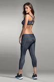 BLS - Eleanor Padded Sports Bra And Tights Set - Grey