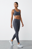 BLS - Eleanor Padded Sports Bra And Tights Set - Grey