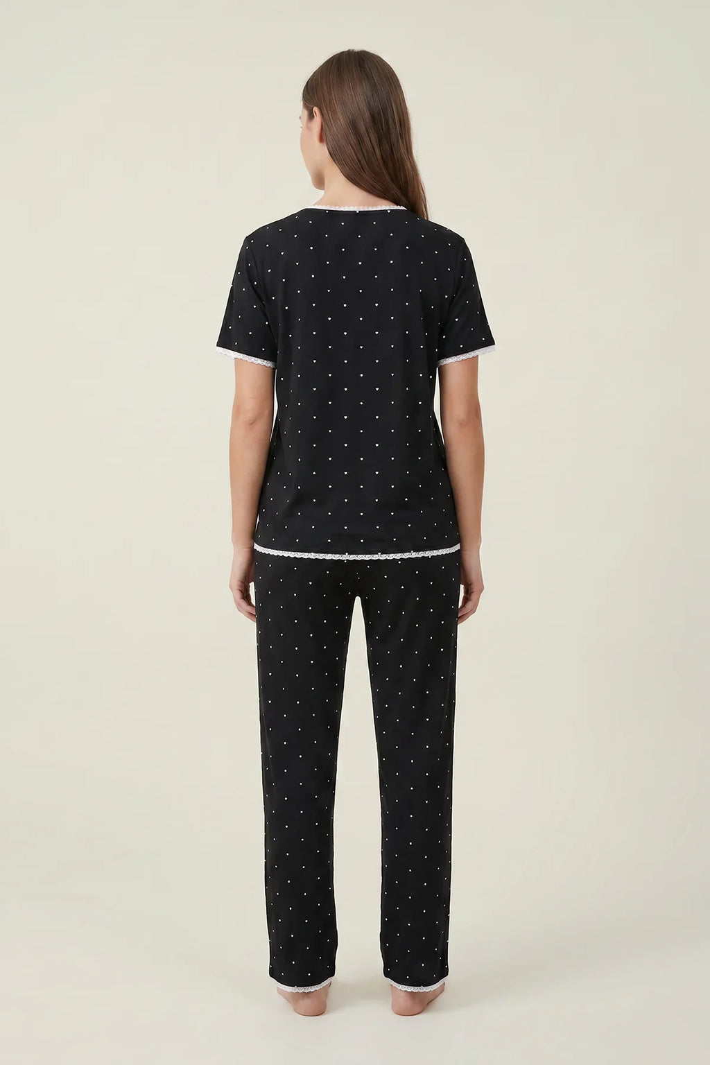 BLS - Satin Pajama Set - Black