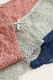 BLS - Lace Panty Pack Of 3 - Navy-Rose Dawn-Country Air