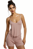 BLS - Meadow Viscose Short Set - Peach