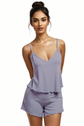 BLS - Meadow Viscose Short Set - Purple