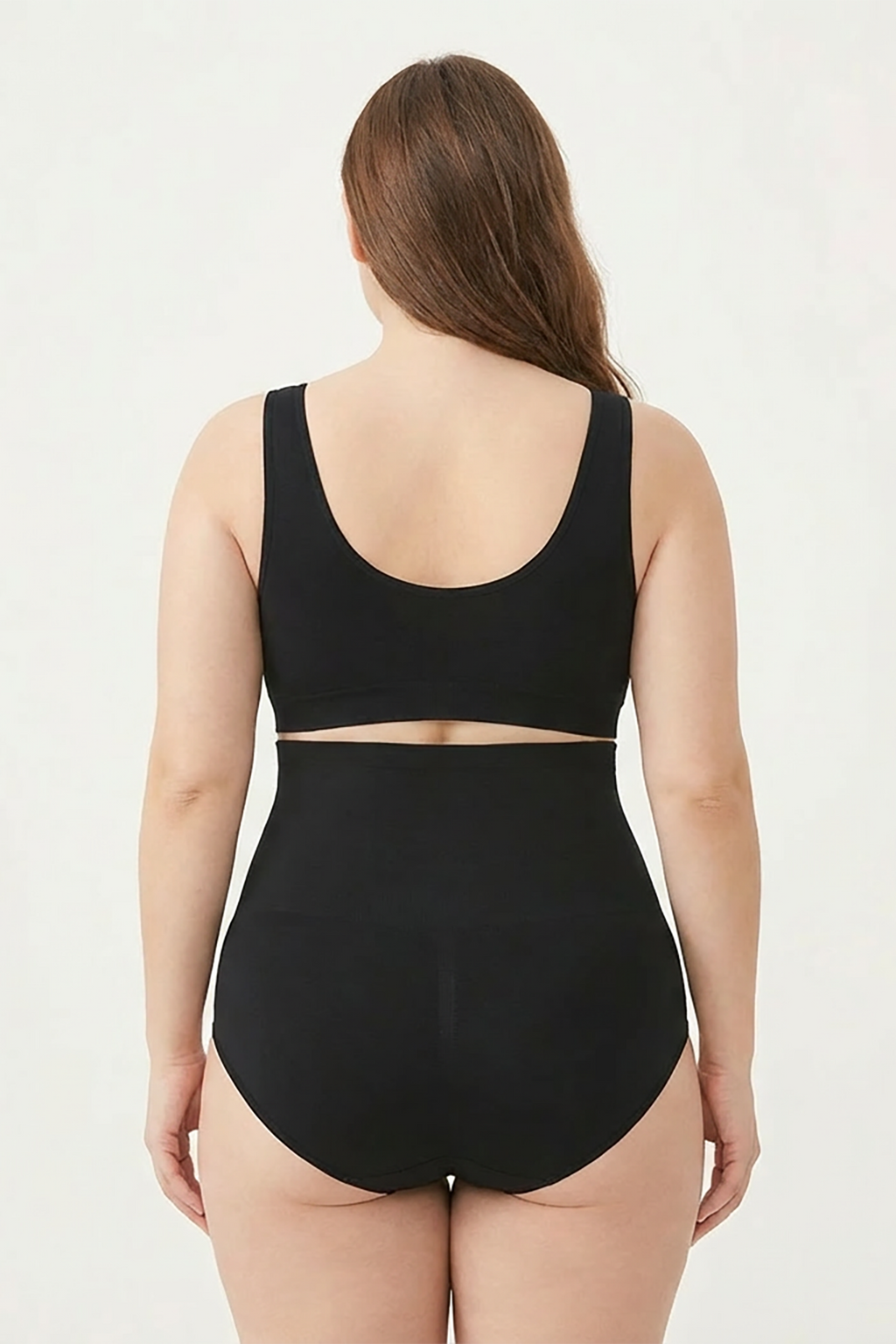 BLS - Opaque Fit Tummy Control Midwaist Shapewear - Black
