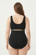 BLS - Opaque Fit Tummy Control Midwaist Shapewear - Black