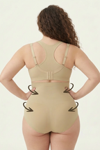 BLS - Opaque Fit Tummy Control Midwaist Shapewear - Skin