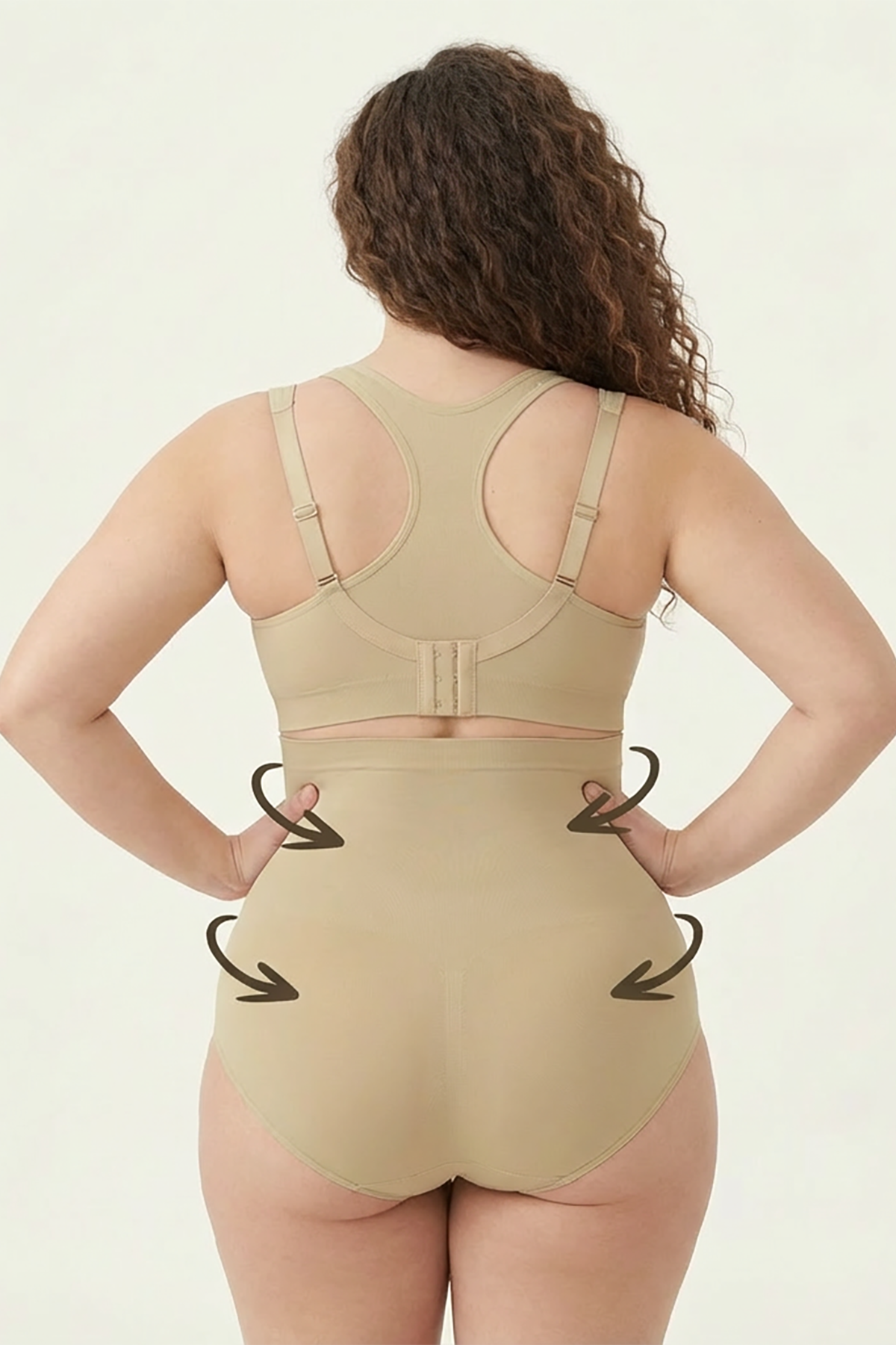 BLS - Opaque Fit Tummy Control Midwaist Shapewear - Skin