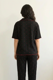 BLS - Pajama set -  Short sleeves with long pants - Black
