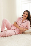 BLS - Pajama set -  Short sleeves with long pants - Pink