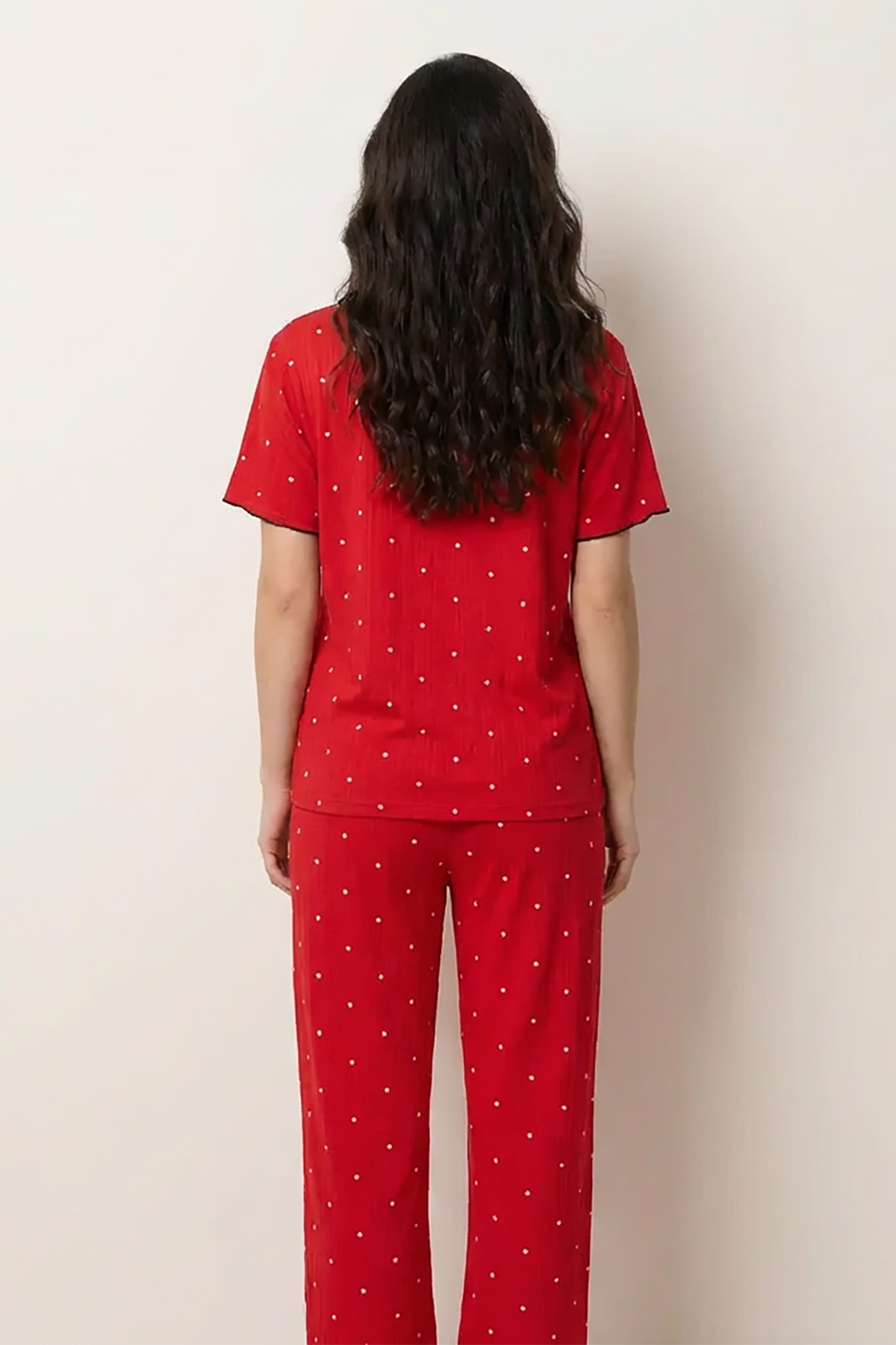 BLS - Pajama set -  Short sleeves with long pants - Red