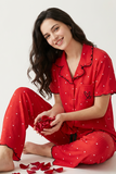 BLS - Pajama set -  Short sleeves with long pants - Red