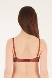 BLS - Passion Wired And Pushup Lace Bra - Cherry