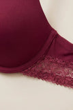 BLS - Paza Wired And Padded Cotton Bra - Burgundy