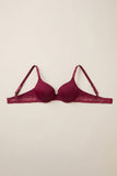 BLS - Paza Wired And Padded Cotton Bra - Burgundy