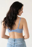 BLS - Paza Wired And Padded Cotton Bra - Light Blue