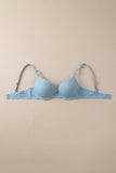 BLS - Paza Wired And Padded Cotton Bra - Light Blue